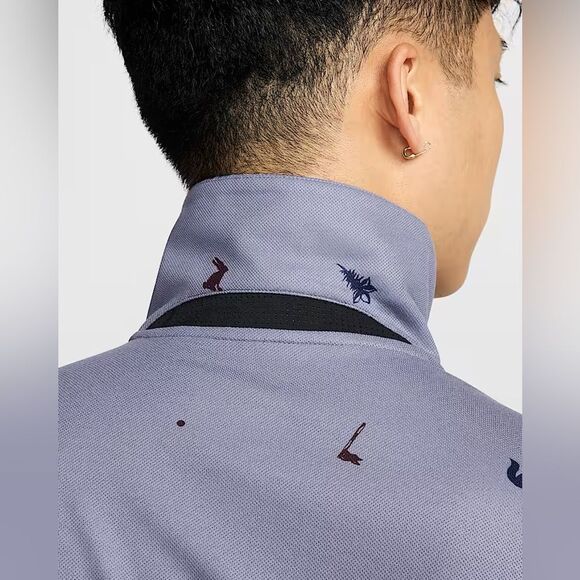 Nike Golf Polo Mens Dri-FIT Tour Icon All Over Print - Picture 6 of 12